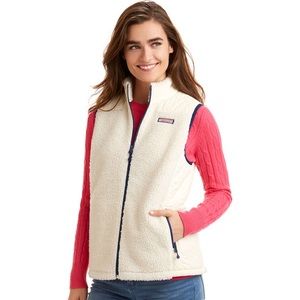 Vineyard Vines quilted fleece vest